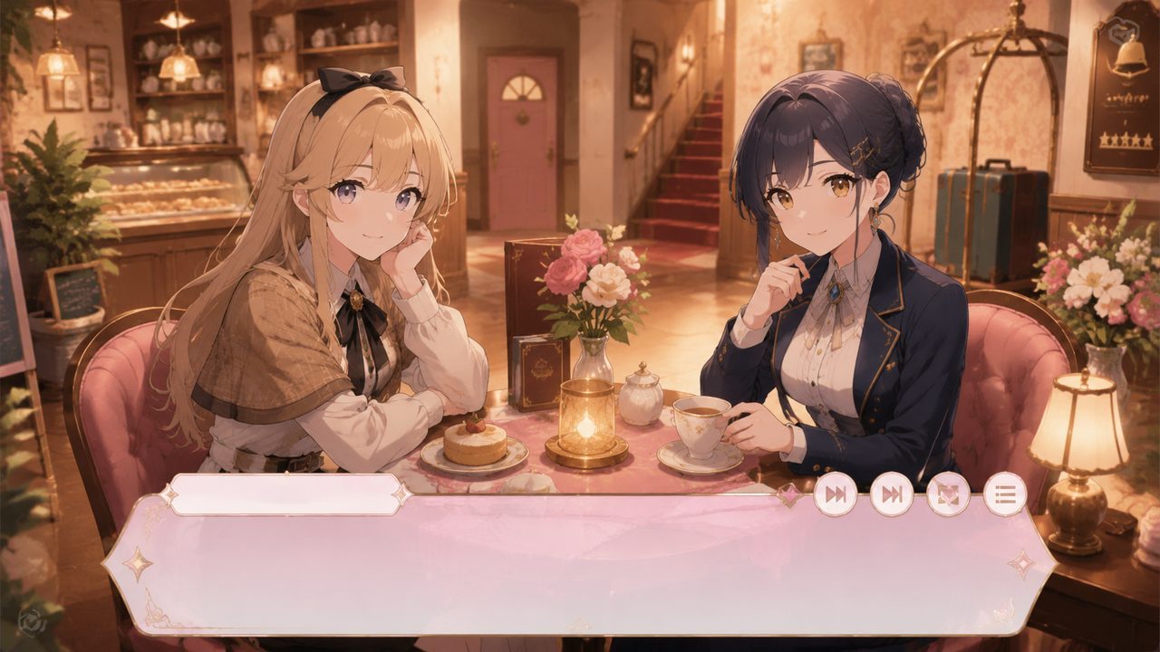 蛋少女 角色养成 场景图